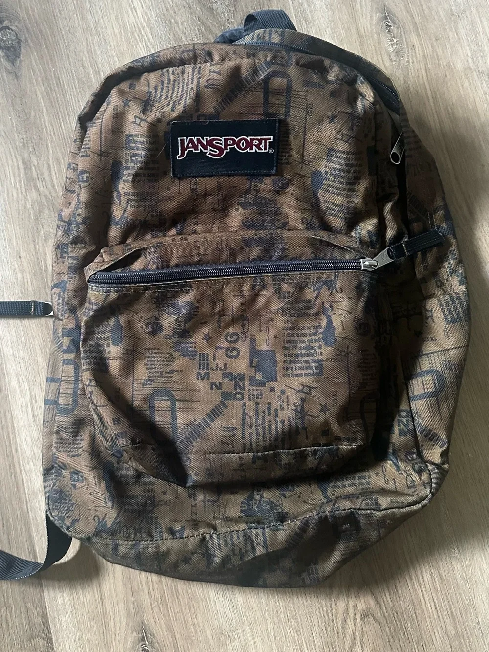 Jansport Brown Graphic Print Everyday Backpack